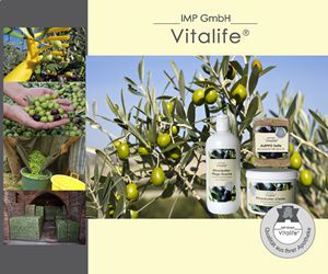 Vitalife Hautpflegeprodukte mit natuerlichem Olivenoel